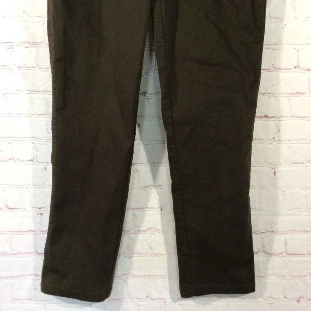 Croft & Barrow Chocolate Brown The Effortless Stretch Pant - Size 6
